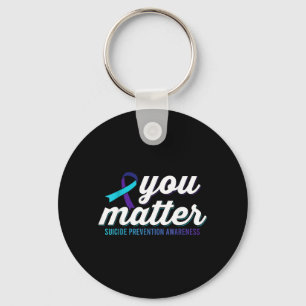 Mental Health Awareness Digital Art Key Ring