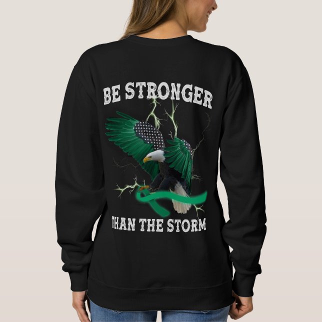 Mental Health Awareness Eagle Break The Stigma  Sweatshirt (Back)