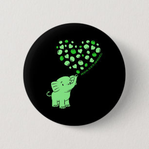 Mental Health Awareness Elephant Hearts Supporter 6 Cm Round Badge