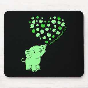 Mental Health Awareness Elephant Hearts Supporter  Mouse Mat