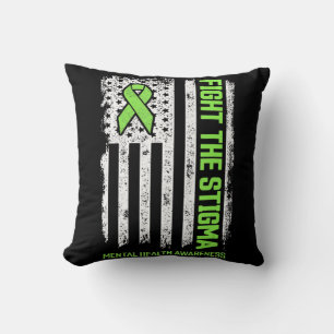 Mental Health Awareness Fight The Stigma Mental H Cushion
