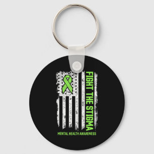 Mental Health Awareness Fight The Stigma Mental H Key Ring