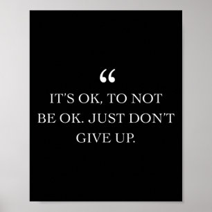 Mental Health Awareness For Men Women Quote Gift Poster