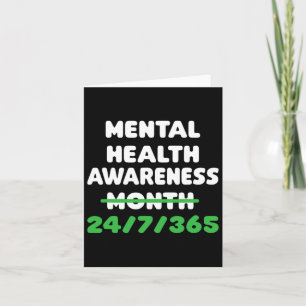 Mental Health Awareness For Suicide Prevention Card