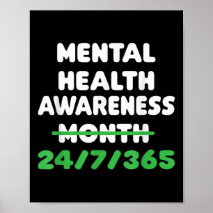 Mental Health Awareness For Suicide Prevention Poster