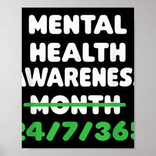 Mental Health Awareness For Suicide Prevention  Poster