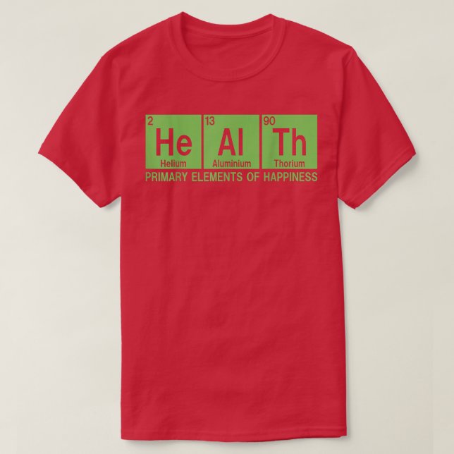 Mental Health Awareness Funny Chemistry Periodic T T-Shirt (Design Front)