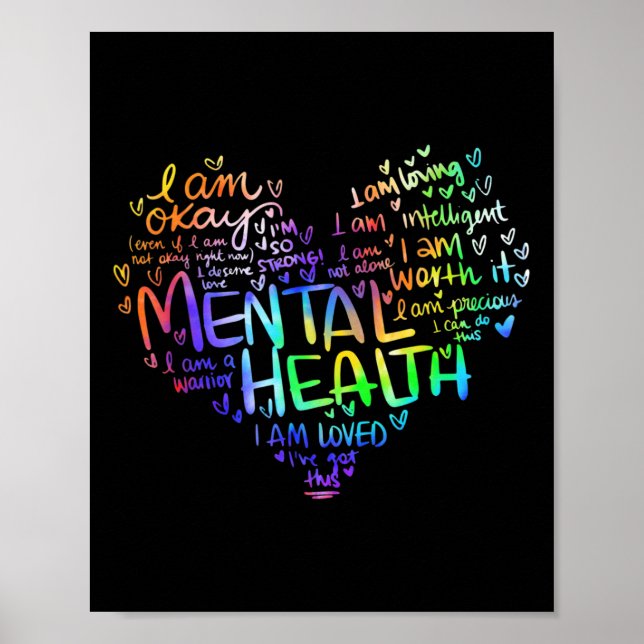 Mental Health Awareness Gifts Depression 1 Poster (Front)