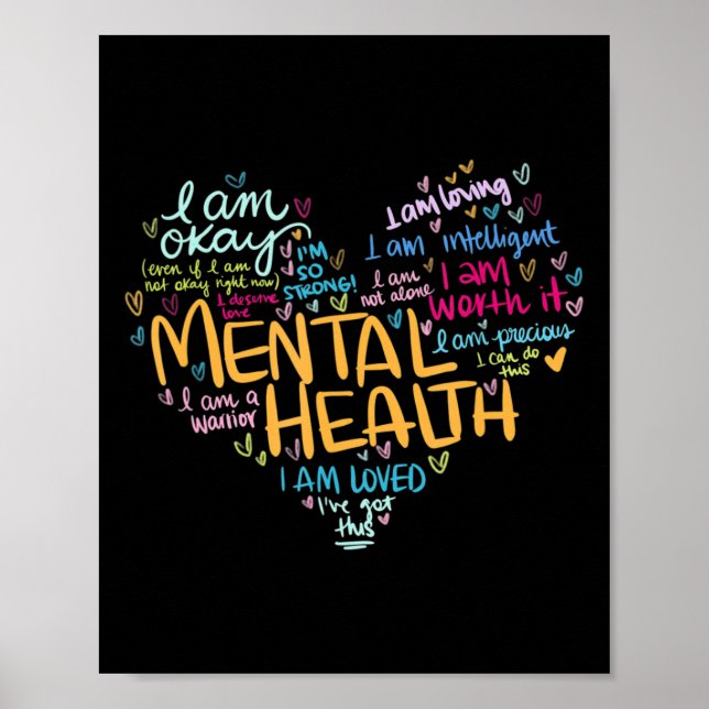 Mental Health Awareness Gifts Depression  Poster (Front)