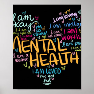 Mental Health Awareness Gifts Depression  Poster