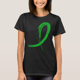 Mental Health Awareness Green Graffiti Ribbon T-Shirt