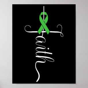 Mental Health Awareness Green Ribbon 1 Poster