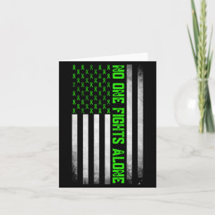 Mental Health Awareness Green Ribbon Aamerican Card