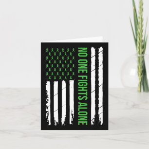 Mental Health Awareness Green Ribbon Card