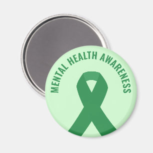 Mental Health Awareness Green Ribbon Magnet