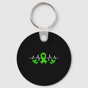 Mental Health Awareness Heartbeat Mental Therapist Key Ring