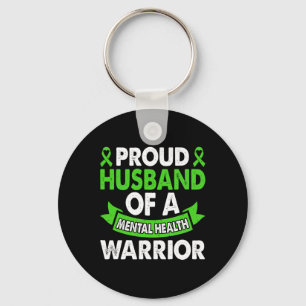 Mental Health Awareness Husbynd Of Warrior Mental Key Ring