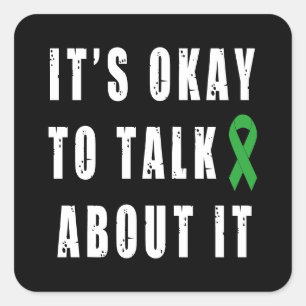 Mental Health Awareness It's Okay To Talk About It Square Sticker