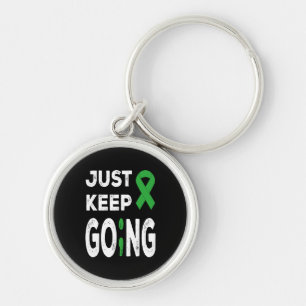 Mental Health Awareness Just Keep Going Key Ring