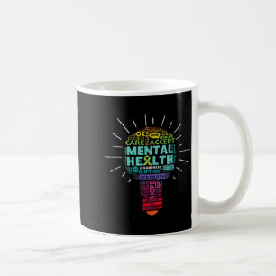 Mental Health Awareness Light Bulb Inspirational Coffee Mug