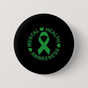 Mental Health Awareness Long Sleeve  6 Cm Round Badge