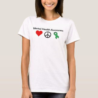 Mental Health Awareness - Love, Peace, Awareness T-Shirt