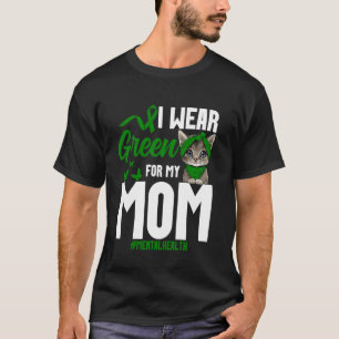 Mental Health Awareness Mama Cat Mum Survivor Ment T-Shirt