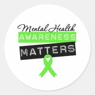 Mental Health Awareness Matters Classic Round Sticker