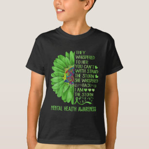 Mental Health Awareness Matters Sunflower I Am The T-Shirt