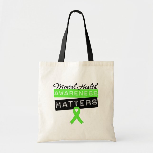 Mental Health Awareness Matters Tote Bag (Front)