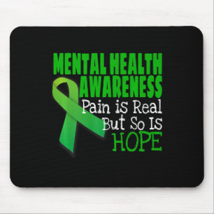 Mental Health Awareness Mental Health Ribbon Mouse Mat