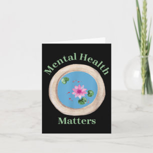 Mental Health Awareness Mental Health S Peace Koi  Card