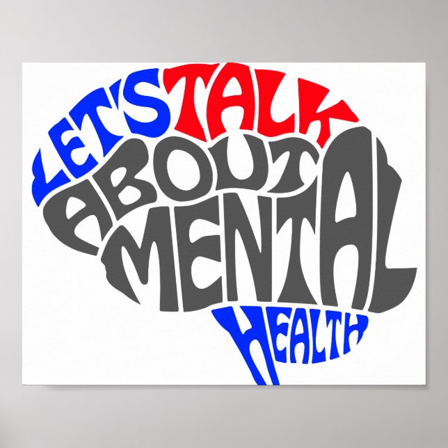 Mental Health Awareness Mind  Poster (Front)