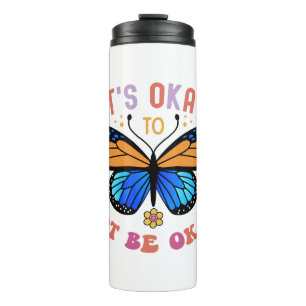 Mental Health Awareness Monarch Butterfly Thermal Tumbler