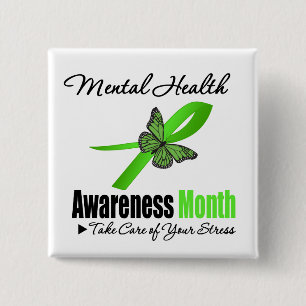 Mental Health Awareness Month 15 Cm Square Badge
