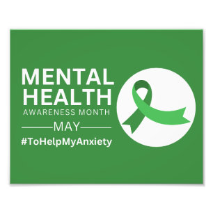 Mental Health Awareness Month 2023 Anxiety Photo Print