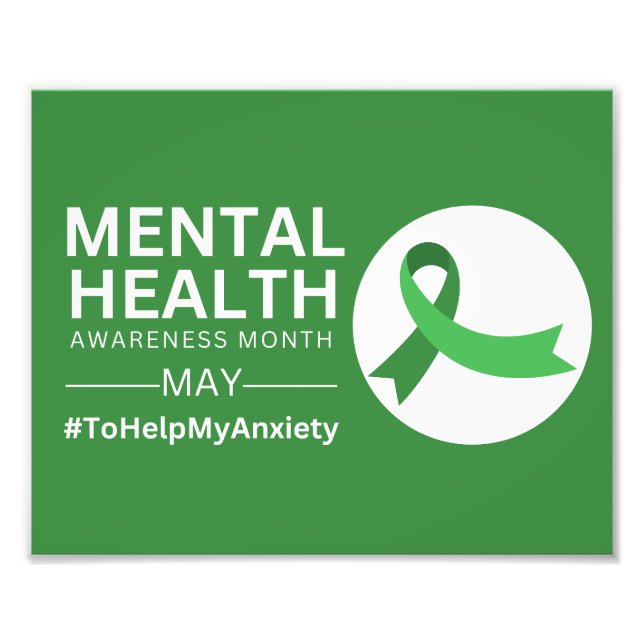 Mental Health Awareness Month 2023 | Anxiety Photo Print (Front)