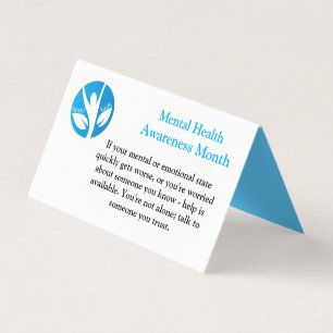 Mental Health Awareness Month Business Card