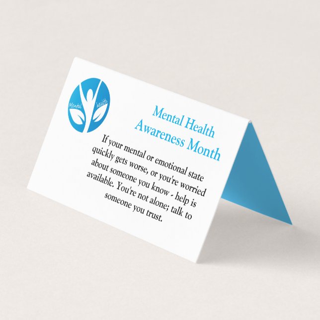 Mental Health Awareness Month Business Card (Front)