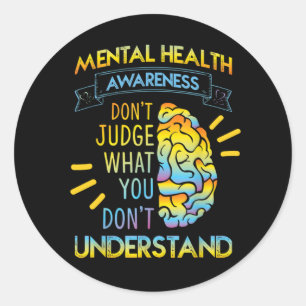 Mental Health Awareness Month   Choose To Live Classic Round Sticker