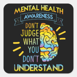 Mental Health Awareness Month   Choose To Live Square Sticker