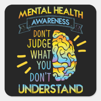 Mental Health Awareness Month | Choose To Live Square Sticker