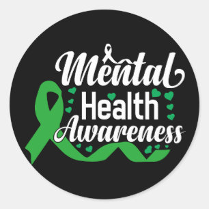 Mental Health Awareness Month Classic Round Sticker