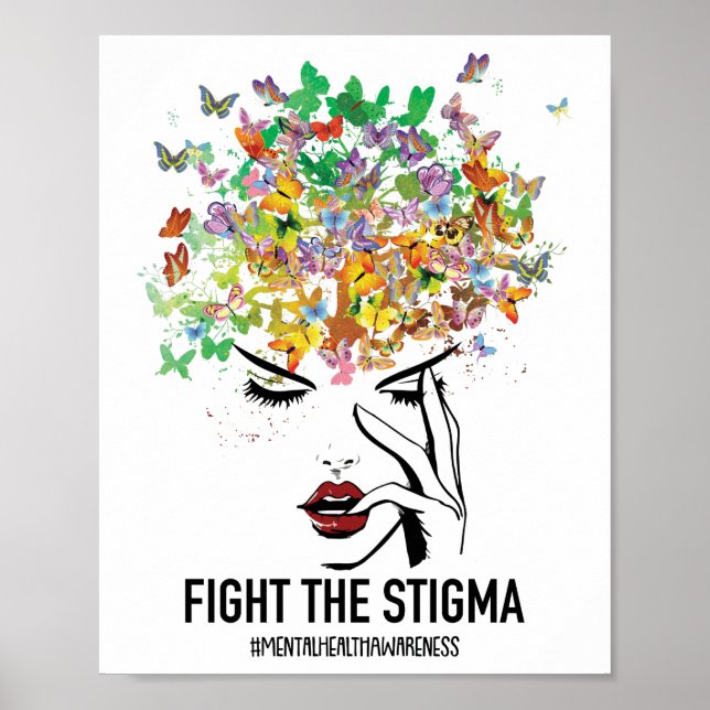 Mental Health Awareness Month Fight The Stigma Poster (Front)