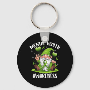 Mental Health Awareness Month Green Ribbon Cute Gn Key Ring