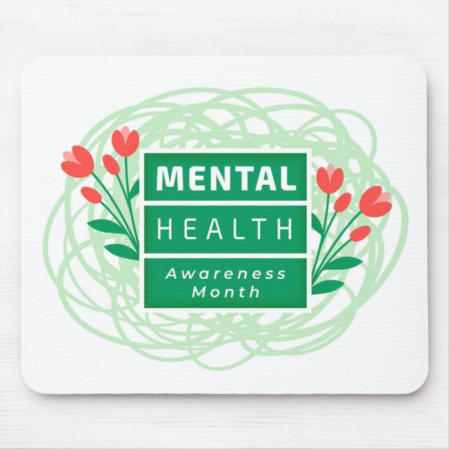 Mental Health Awareness Month Mouse Mat (Front)