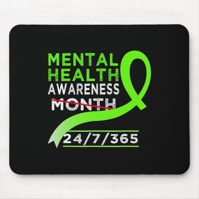 Mental Health Awareness Month Of May Fight The Sti Mouse Mat (Front)