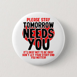 Mental Health Awareness Month People With Depressi 6 Cm Round Badge
