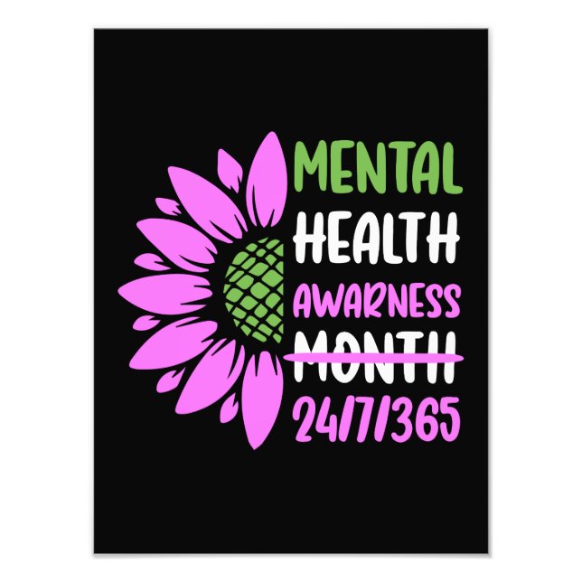 Mental Health Awareness Month Photo Print (Front)