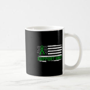Mental Health Awareness Month Support Unit Green R Coffee Mug